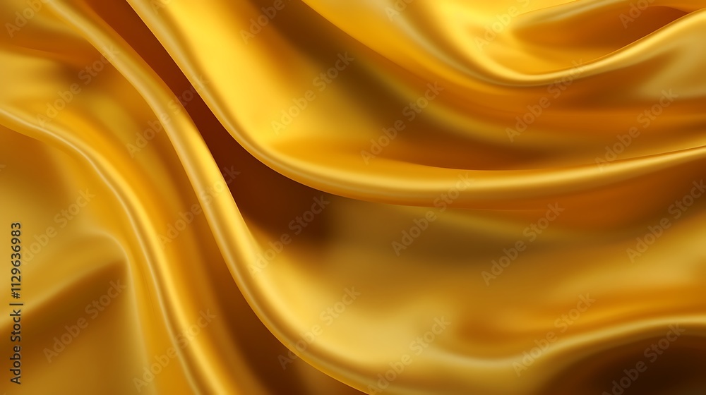 Smooth, flowing golden fabric creating an elegant texture. Smooth, flowing golden fabric creating an elegant texture.