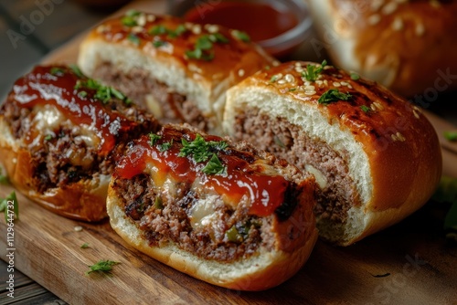 Oven Cooked Meatloaf Sandwich German Fleischkäse photo