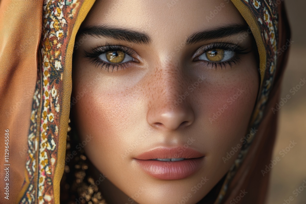 Nice Moroccan woman with hijab and typical Arabic dress Nice Moroccan woman with hijab and typical Arabic dress