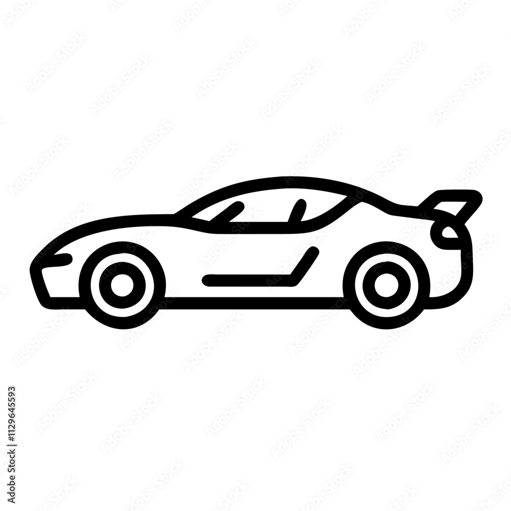 Fototapeta premium Sports car icon