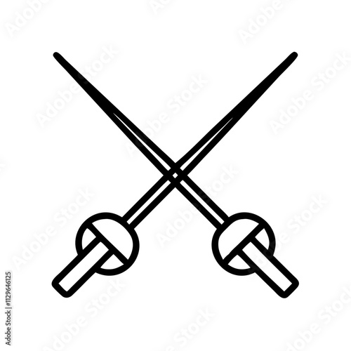 Fencing sword icon