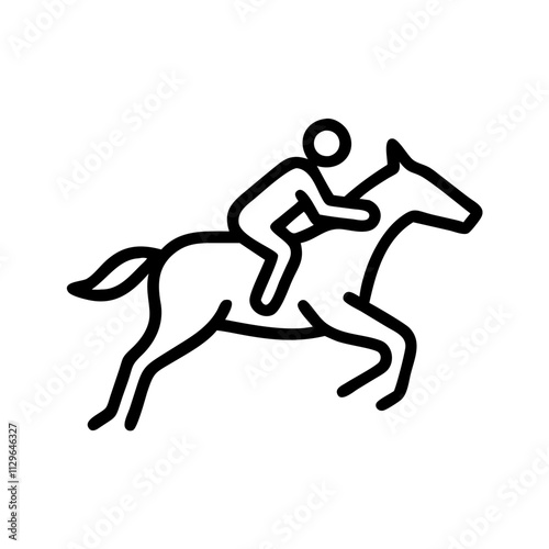 Horse racing icon