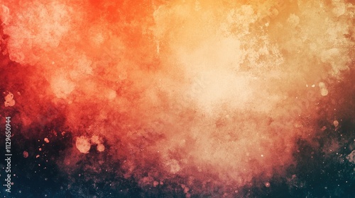 Abstract Watercolor Background Texture with Warm Hues