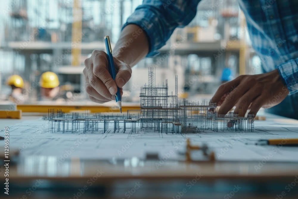 Engineers collaborate on project design and construction plans. Engineers collaborate on project design and construction plans.