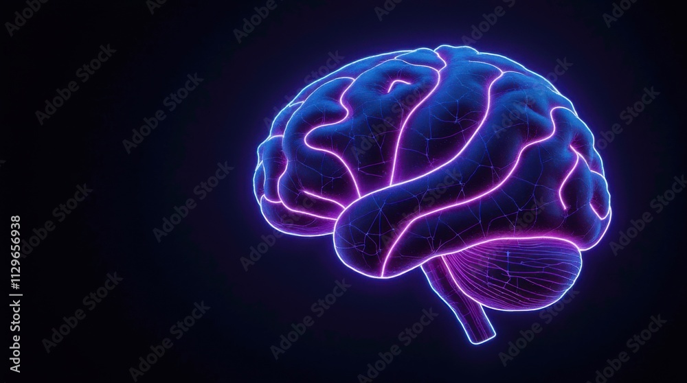 Fototapeta premium Futuristic Glowing Neon Circuit Network