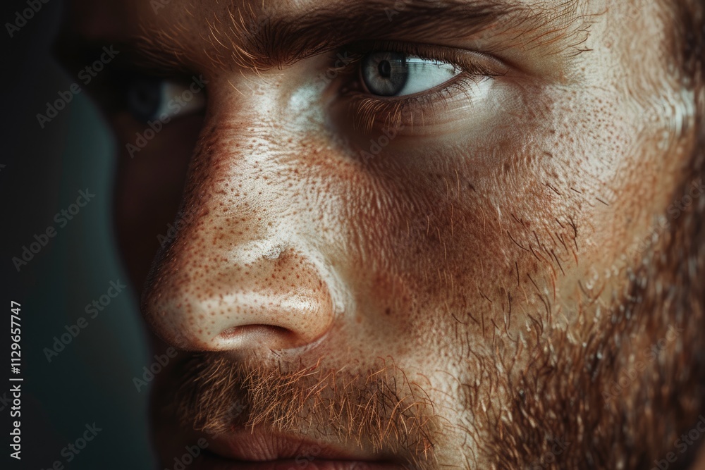 Fototapeta premium Close up portrait of a handsome man