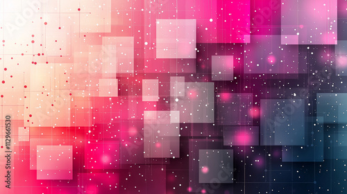 Abstract light pink and white geometric background vector presentation design template for business technology concept, banner, or poster with copy space area.