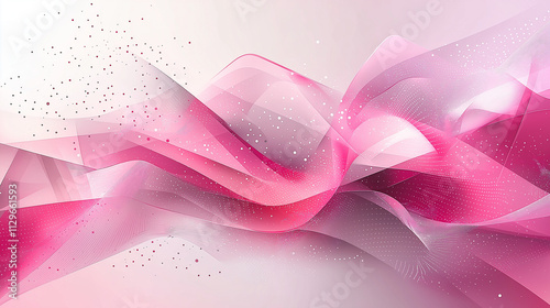 Abstract light pink and white geometric background vector presentation design template for business technology concept, banner, or poster with copy space area.