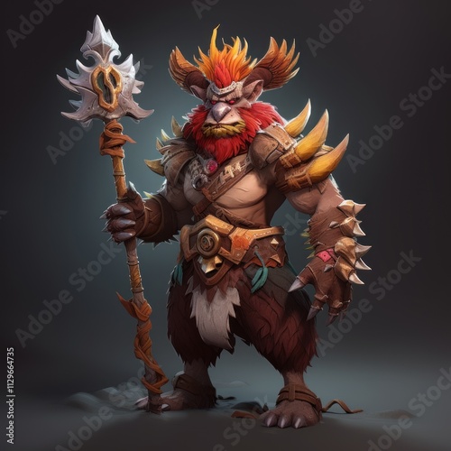 Stylized and Fantasy Hero Character - 3D Design - Dota2 Style photo