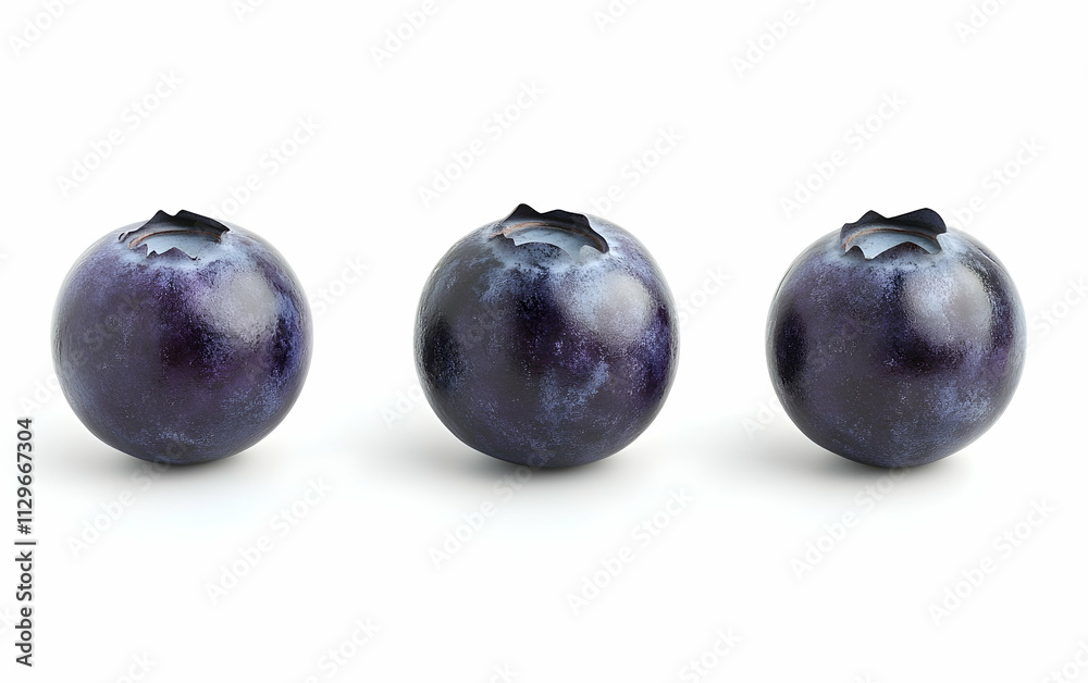 Fresh blueberries, isolated on white background, clipping path,, AI Generated Fresh blueberries, isolated on white background, clipping path,, AI Generated