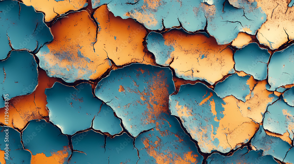 Rough rusted metal texture with prominent corrosion and peeling paint. Erosion. Illustration Rough rusted metal texture with prominent corrosion and peeling paint. Erosion. Illustration