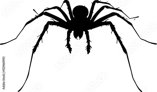 Silhouette of a Spider