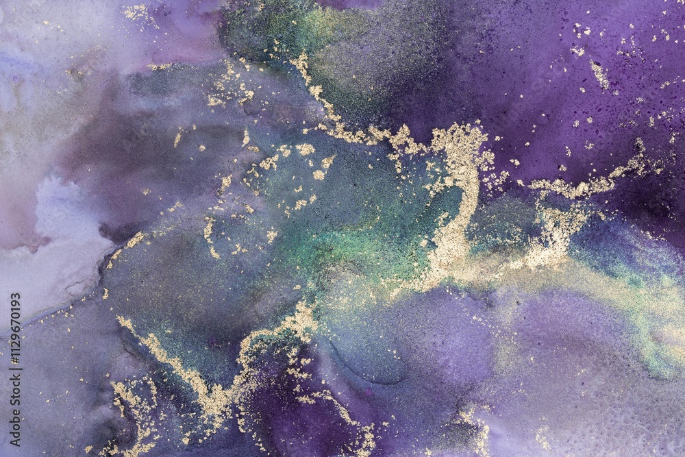 Obraz premium Original artwork photo of marble ink abstract art. High resolution photograph from exemplary original painting. Abstract painting was painted on HQ paper texture to create smooth marbling pattern.