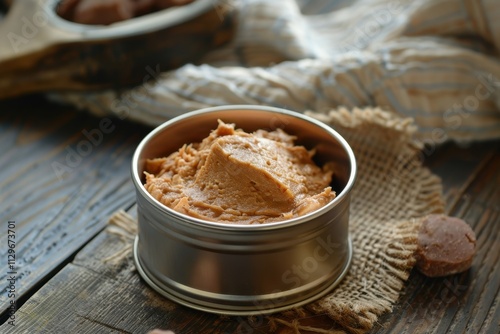 Canned wet food for pets made with canine nutrition