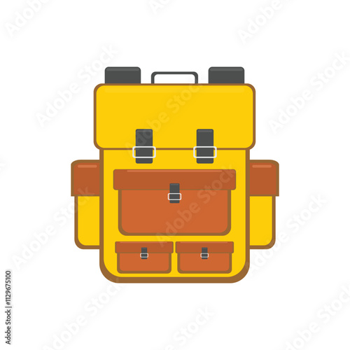 yellow backpack