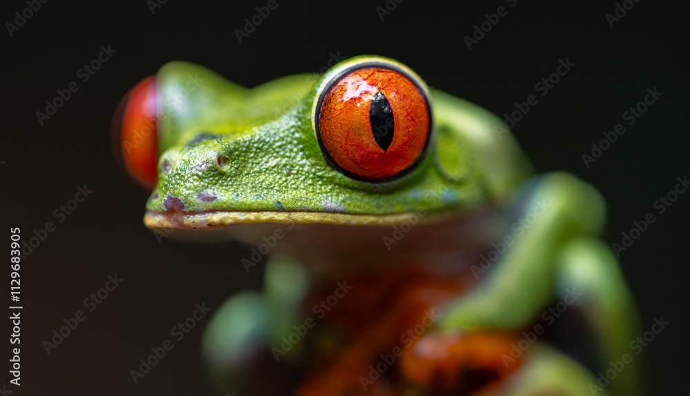 Obraz premium Red-eyed tree frog in Costa Rica 
