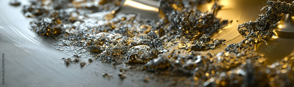 Complicated detail made with metal powder 3D printing in a modern manufacturing setup - Complicated detail made with metal powder 3D printing in a modern manufacturing setup -