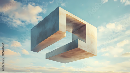 Tapety artystyczne Design impossible objects that defy logic and gravity,. Paradox. Illustration