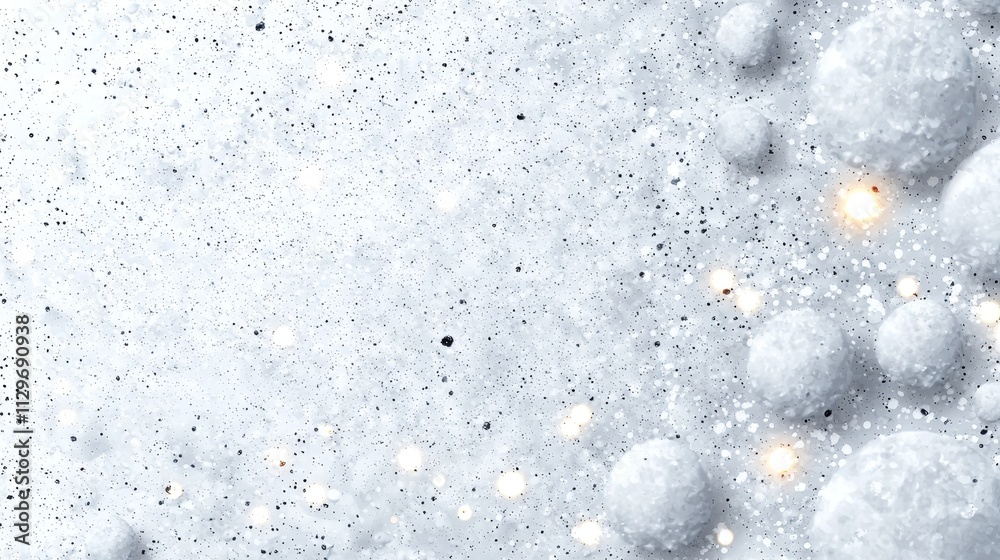 Obraz premium Seamless gradient blending white and grey, uneven texture simulating rough surfaces, glowing highlights subtly scattered, grainy grunge vibes