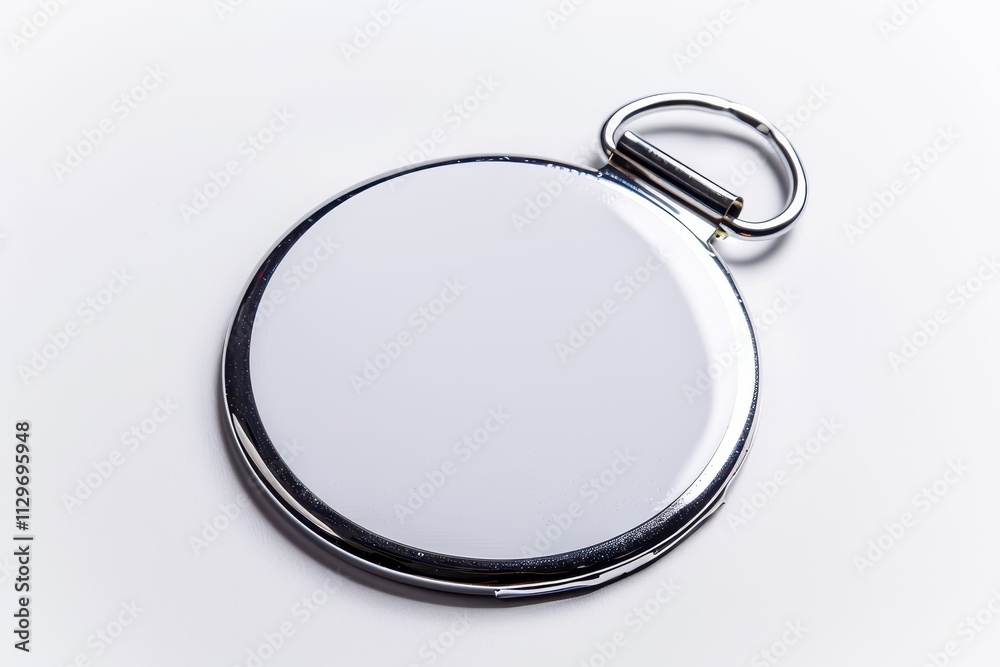 Close up blank badge isolated on white background Close up blank badge isolated on white background