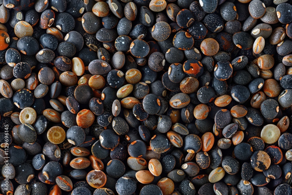 Close up macro image of harvested rapeseed suitable for use as a background