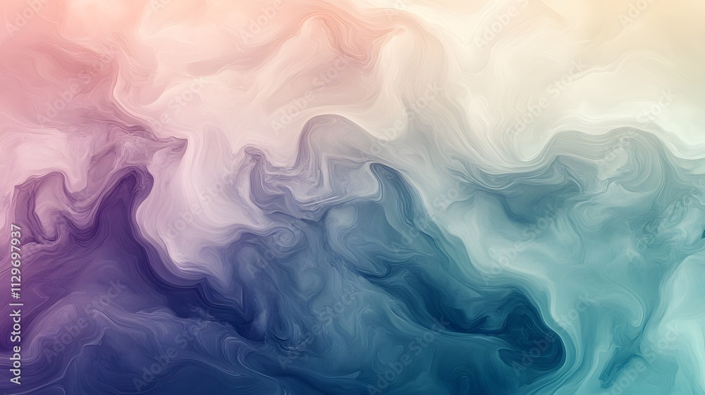 Abstract Swirling Pastel Hues Paint Background Abstract Swirling Pastel Hues Paint Background