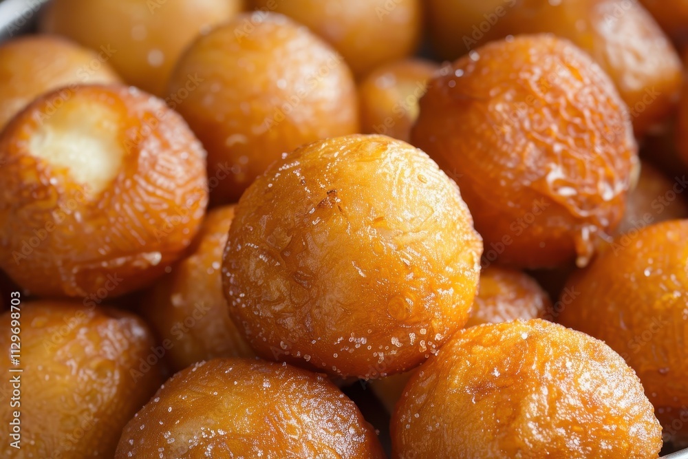 Close up of Mandazi an African doughnut Close up of Mandazi an African doughnut