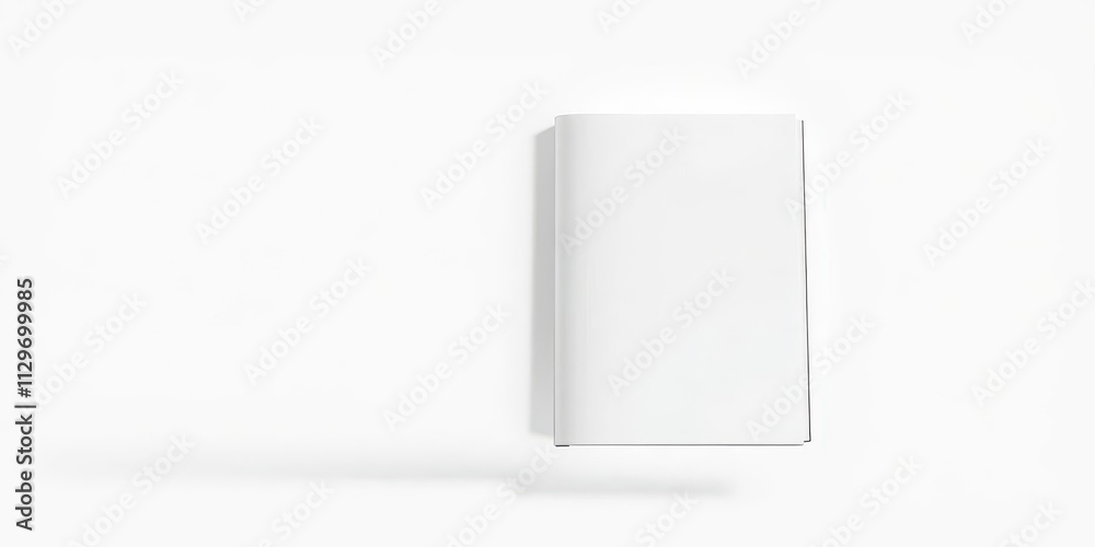 A realistic floating book cover mockup with soft shadows on a simple background, isolated, presentation A realistic floating book cover mockup with soft shadows on a simple background, isolated, presentation
