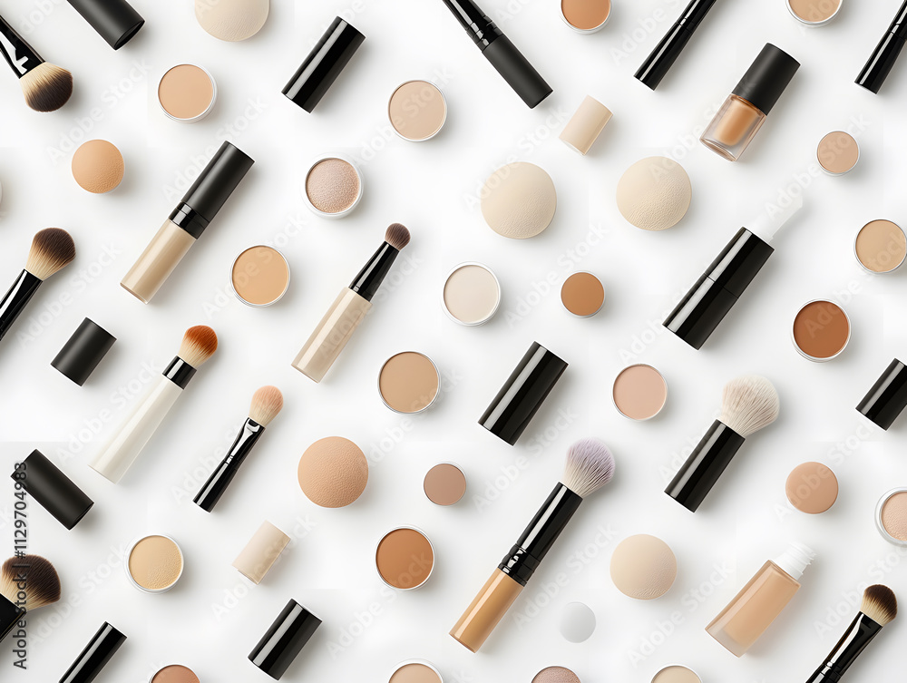 Obraz premium background: cosmetic elements
