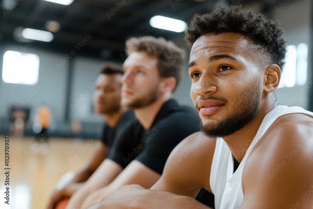A young athlete, filled with determination, smiles while training among teammates, showcasing the passion and focus shared during the intense basketball practice session. A young athlete, filled with determination, smiles while training among teammates, showcasing the passion and focus shared during the intense basketball practice session.