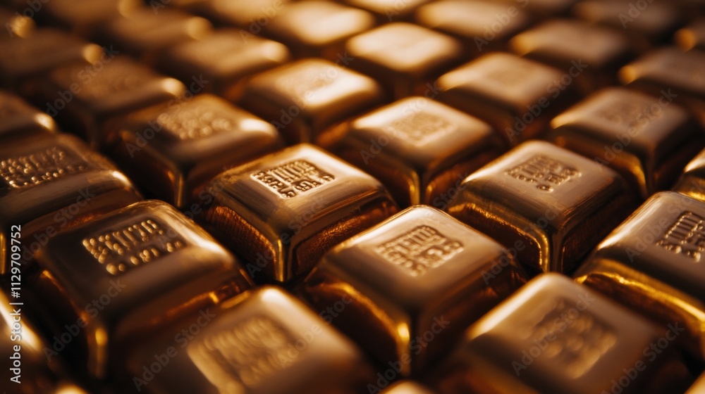 Golden Cubes Background Texture Golden Cubes Background Texture