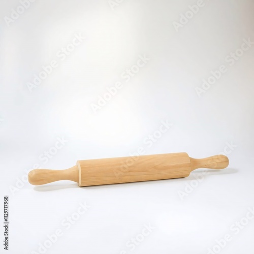 rolling pin on wooden board