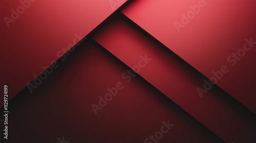 Minimalist red background with subtle lighting effects and geometric shapes, perfect for a modern business setting