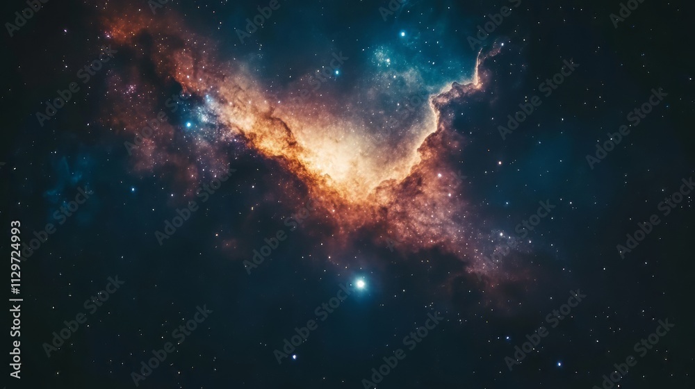Obraz premium High definition star field, colorful night sky space. nebula and galaxies in space. astronomy concept background. space background. Ultra realistic. Photorealistic