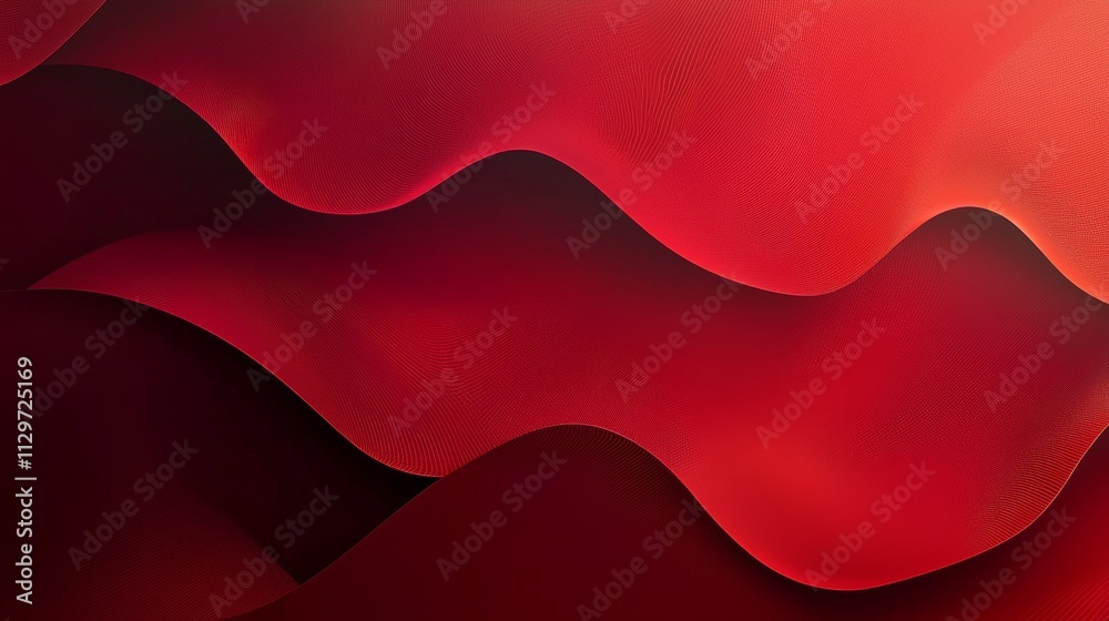Rich red gradient with smooth curves and subtle highlights, creating a sophisticated and modern look Rich red gradient with smooth curves and subtle highlights, creating a sophisticated and modern look