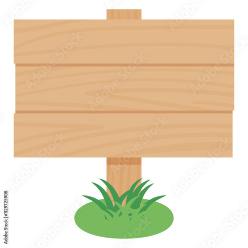 木製看板のイラスト