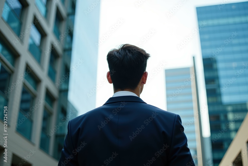 Confident Businessman in Urban Setting: Ideal for Corporate, Leadership, and Professional Growth Themes Confident Businessman in Urban Setting: Ideal for Corporate, Leadership, and Professional Growth Themes