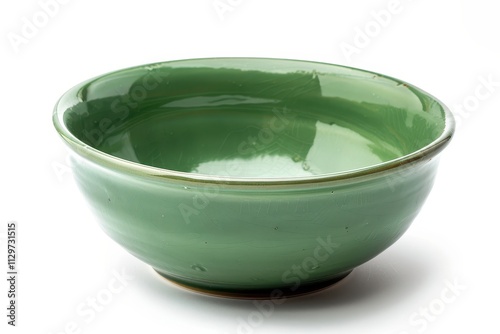 Wallpaper Mural Green ceramic bowl on white background Torontodigital.ca