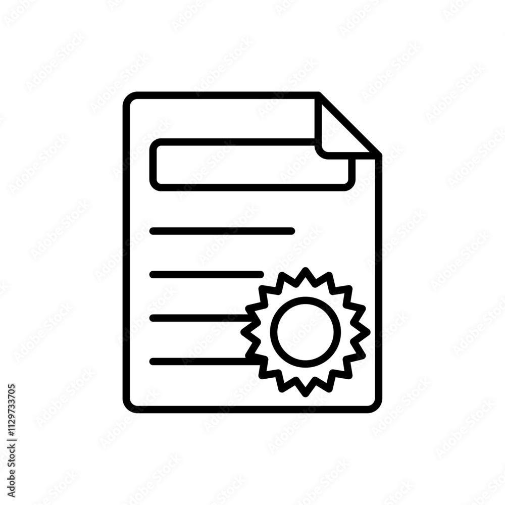 lisence icon Flat symbol set outline lisence icon Flat symbol set outline