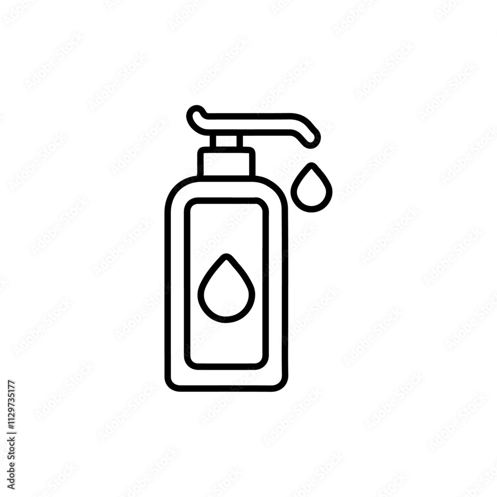 soap icon Flat symbol set outline soap icon Flat symbol set outline