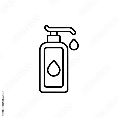 soap icon Flat symbol set outline