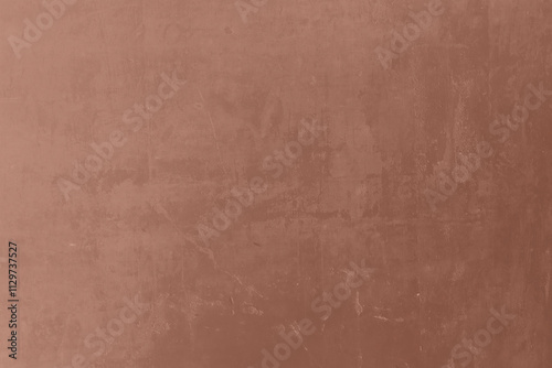 Mocha Mousse toned colour grunge decorative wall background. Art rough stylized texture banner trendy color 2025. Grunge brown color texture