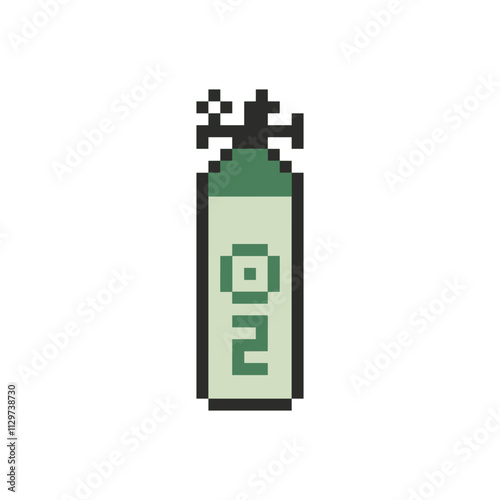 oxygen tank hospital pixel art
