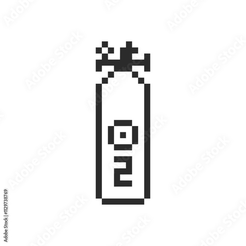 oxygen tank hospital pixel art