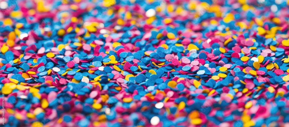 Fototapeta premium Colorful confetti texture background.