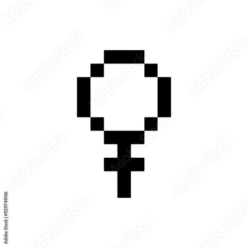 woman symbol sign pixel art