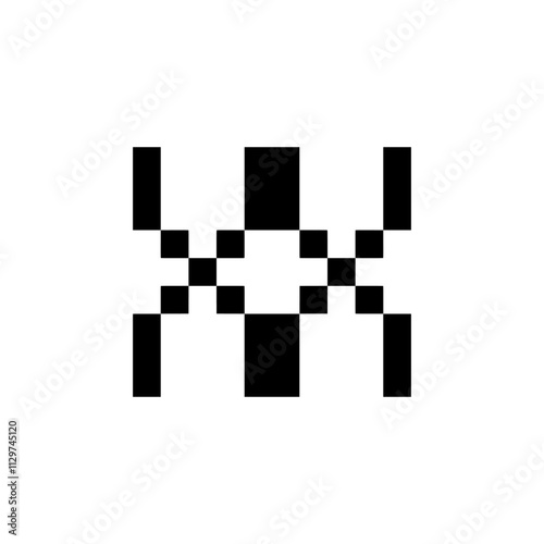 dna genetic symbol pixel art