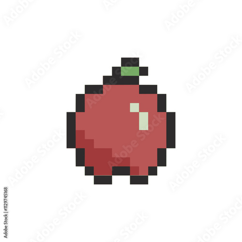 red apple pixel art for your needs