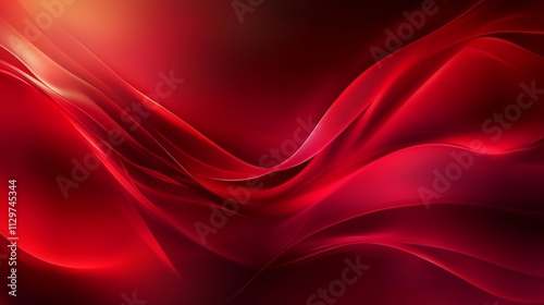 Elegant red background with smooth curves and subtle lighting effects, perfect for high-end business use