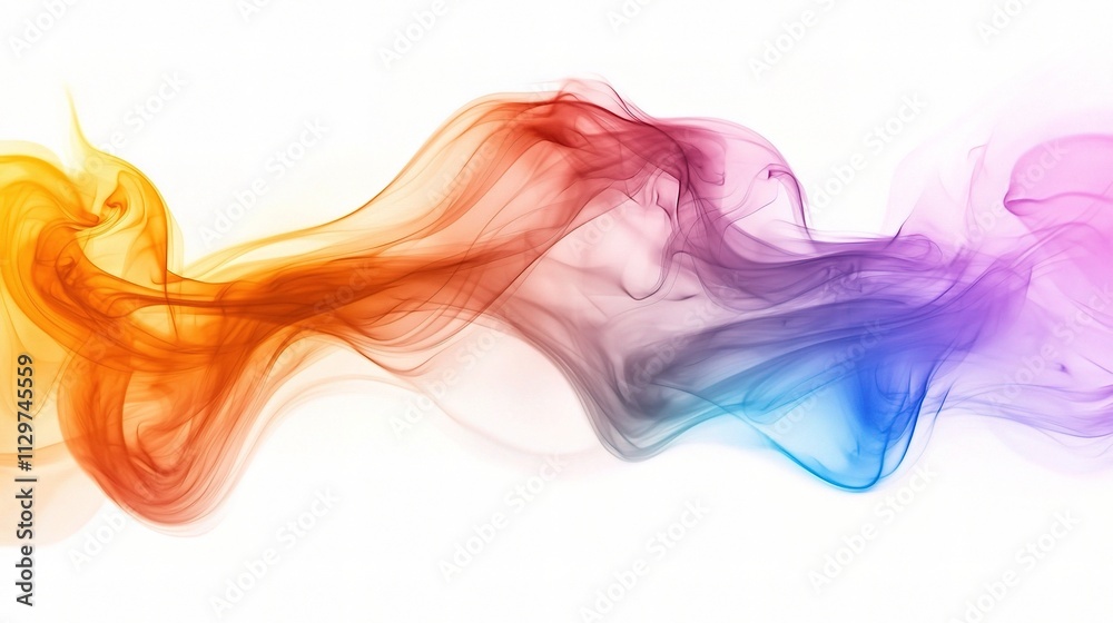 Abstract Smooth Gradient Flow of Colors on Digital Background Abstract Smooth Gradient Flow of Colors on Digital Background